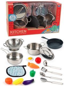 Naczynia metalowe 17 elementów ASKATO 2