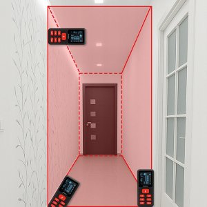 Dalmierz laserowy Qoltec Cyfrowy dalmierz laserowy | podwietlany LCD | 120m 8