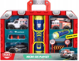 Dickie SOS zestaw 3pojazdy z latarką 371-4024 3