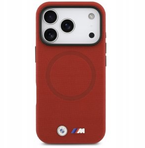 Etui BMW M FW Metal Logo MagSafe do      iPhone 17 Pro czerwony 3