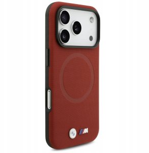 Etui BMW M FW Metal Logo MagSafe do      iPhone 17 Pro czerwony 4