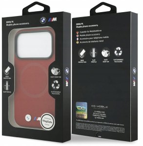 Etui BMW M FW Metal Logo MagSafe do      iPhone 17 Pro czerwony 8