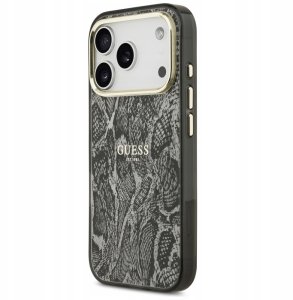 Etui Guess Python Pattern MagSafe do     iPhone 17 Pro czarny 2