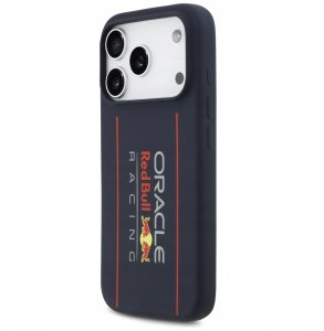 Etui Red Bull Silicone Oversize Vertical Logo MagSafe do iPhone 17 Pro granatowy 2