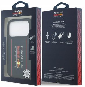 Etui Red Bull Silicone Oversize Vertical Logo MagSafe do iPhone 17 Pro granatowy 8