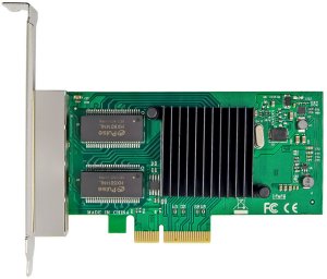 Network Card PCIe x4 I350-T4 5