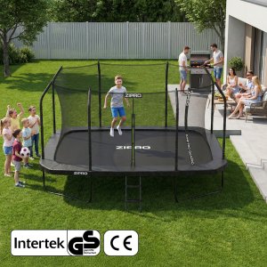 Trampolina ogrodowa Zipro Jump Pro Quadro z siatką wewnętrzną 427 x 244 cm 5
