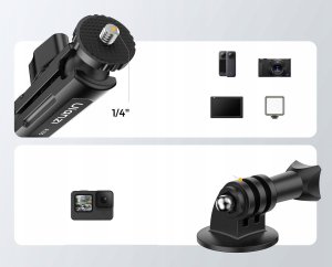 Ulanzi Uchwyt Imadło Zacisk Aluminium Crab Clamp Magic Arm Na 1/4"" System Gopro Na Motor Ulanzi / R105 5