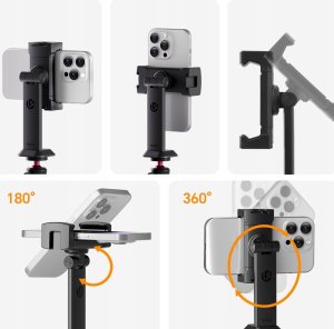 Uchwyt Na Statyw Gwint 1/4"" Na Telefon 2x Iso Arca Swiss Uka / Ulanzi Ma54 6