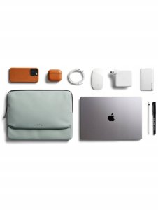 Etui RivaCase Bellroy Laptop Caddy 14 - etui na laptop 14 z kieszeniami na akcesoria mobilne (eukaliptus) 7