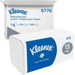 Kleenex Kleenex - Ręcznik papierowy w składce V, celuloza, 2-warstwy - 124 x 15=1860 odcinków 3