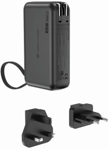 Ładowarka 2 w 1, power bank do laptopa 10000 mAh, 65W Eureka 5