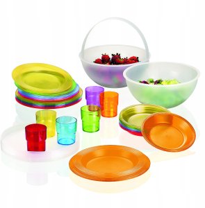 Guzzini HAPPY HOUR PIC BOLL Picknick Set 6 Pers. Assorted c. 10