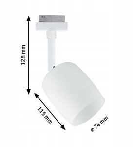 Reflektor na szynoprzewód URail BLOSSOM GU9 max.10W 230V biały RAL9003 / metal 3