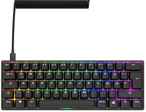 Sharkoon Gaming Tastatur Skiller SGK50S4 Gen2 PBT scw-gel DE 2