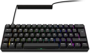 Sharkoon Gaming Tastatur Skiller SGK50S4 Gen2 PBT scw-gel DE 5
