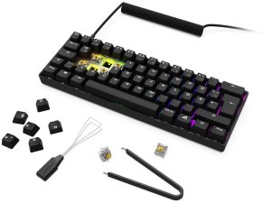 Sharkoon Gaming Tastatur Skiller SGK50S4 Gen2 PBT scw-gel DE 10
