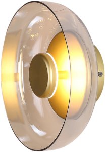 Kinkiet ścienny Disco ST-1331-W Step LED 5W 3000K szklany klosz złota 4