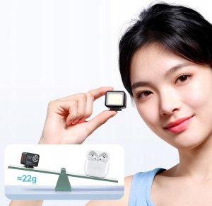 Lampa błyskowa Ulanzi Lampa LED na Magnes + ISO do Telefonu Aparatu Kamery 1W 500mAh / DG01 / Biały 3