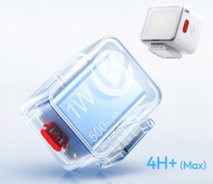 Lampa błyskowa Ulanzi Lampa LED na Magnes + ISO do Telefonu Aparatu Kamery 1W 500mAh / DG01 / Biały 9