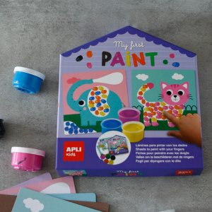Mój pierwszy zestaw artystyczny Apli Kids - Malowanie palcami 11