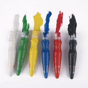 Farby w tubie z pędzelkiem Apli Kids - Kolory podstawowe 6 szt. 2