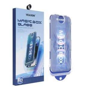 Veason Szkło Hartowane 6D Pro Easy-Install Glass + Aplikator - do Iphone 17 czarny 2