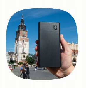 Greencell PowerPlay 30 - biały powerbank 30 000mAh, 22,5W, 4 porty 5