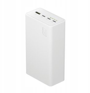 Greencell PowerPlay 30 - biały powerbank 30 000mAh, 22,5W, 4 porty 8