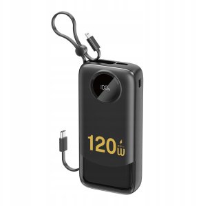 Powerbank Dudao Powerbank Dudao K13Pro 20000mAh z wbudowanym kablem czarny 6