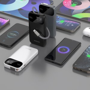 Powerbank Dudao K31 10000 mAh 22,5W PD z wbudowanym kablem czarny 8