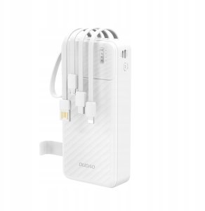 Powerbank Dudao K11 Pro 20000mAh z wbudowanymi kablami biały 6