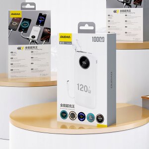 Powerbank Dudao K13Pro 20000mAh z wbudowanym kablem biały 7