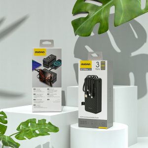 Powerbank Dudao K11 Max 30000mAh z wbudowanymi kablami czarny 11