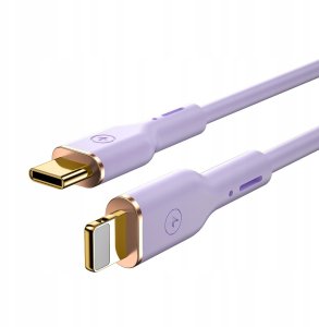 WIWU kabel YQ01 USB-C - Lightning 30W 1,2m fioletowy 3