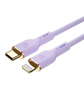 WIWU kabel YQ01 USB-C - Lightning 30W 1,2m fioletowy 4