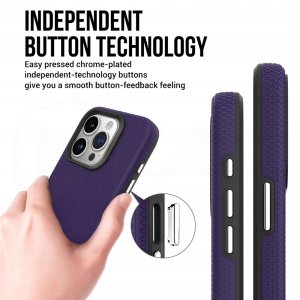 Vmax nakładka Triangle Case do Samsung Galaxy A15 4G / A15 5G ciemny fiolet 5
