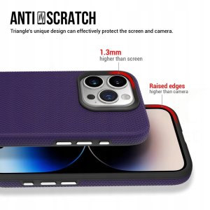 Vmax nakładka Triangle Case do Samsung Galaxy A15 4G / A15 5G ciemny fiolet 7