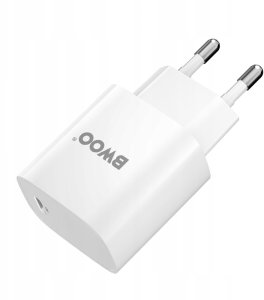 BWOO ładowarka sieciowa PD CDA159 USB-C + kabel USB-C - Lightning 20W biała 3