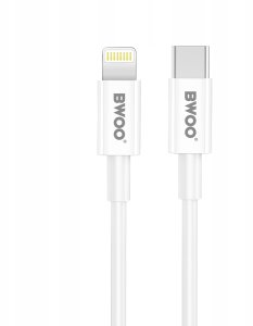 BWOO ładowarka sieciowa PD CDA159 USB-C + kabel USB-C - Lightning 20W biała 5