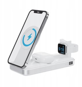 Forever power bank bezprzewodowy MATB-300 10000 mAh 3w1 biały 14