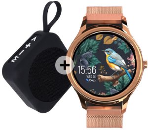 Forever smartwatch ForeVive 3 SB-340 złoty z głośnikiem bluetooth 3W 8