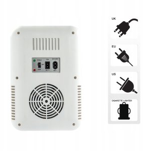 XO XO mini lodówka samochodowa CZ015 biała z lusterkiem LED 2