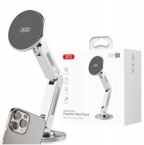 XO uchwyt samochodowy C148 magnetyczny srebrny przyklejany 4