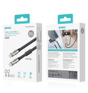 BWOO kabel Smycz USB-C - Lightning 0,3m 27W zawieszka 3