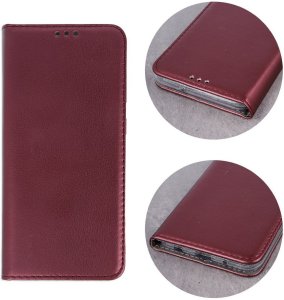 Etui Smart Magnetic do Motorola Moto E15 / G05 burgundowe 3
