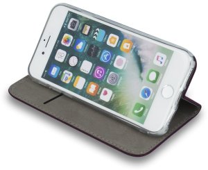 Etui Smart Magnetic do Motorola Moto E15 / G05 burgundowe 4