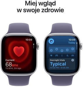 Smartwatch Apple Watch 11 GPS 46mm Silver Alu Sport Band S/M Fioletowy  (MEV94ET/A) 5