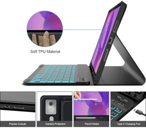 TECH-PROTECT SC PEN + KEYBOARD LENOVO IDEA TAB PRO / PRO MT 12.7 TB-373 BLACK 3