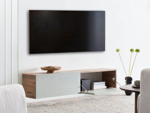 Wisząca szafka RTV GLADSTONE Jasnozielony 4